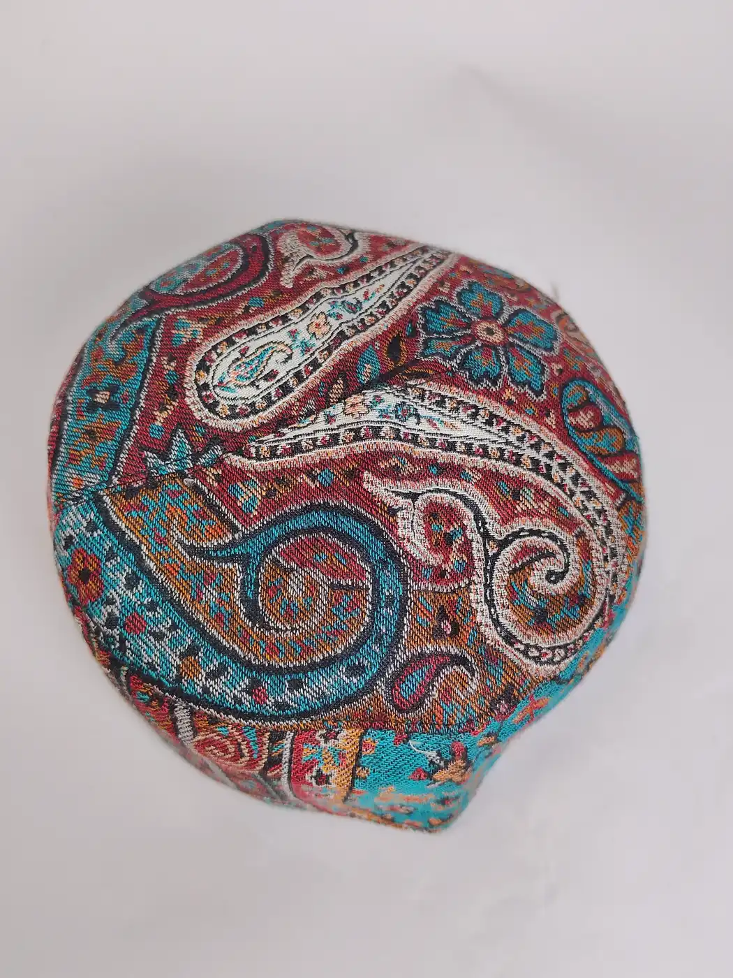 Round Mens Kashmiri Kani Cap Bilal - Image 2