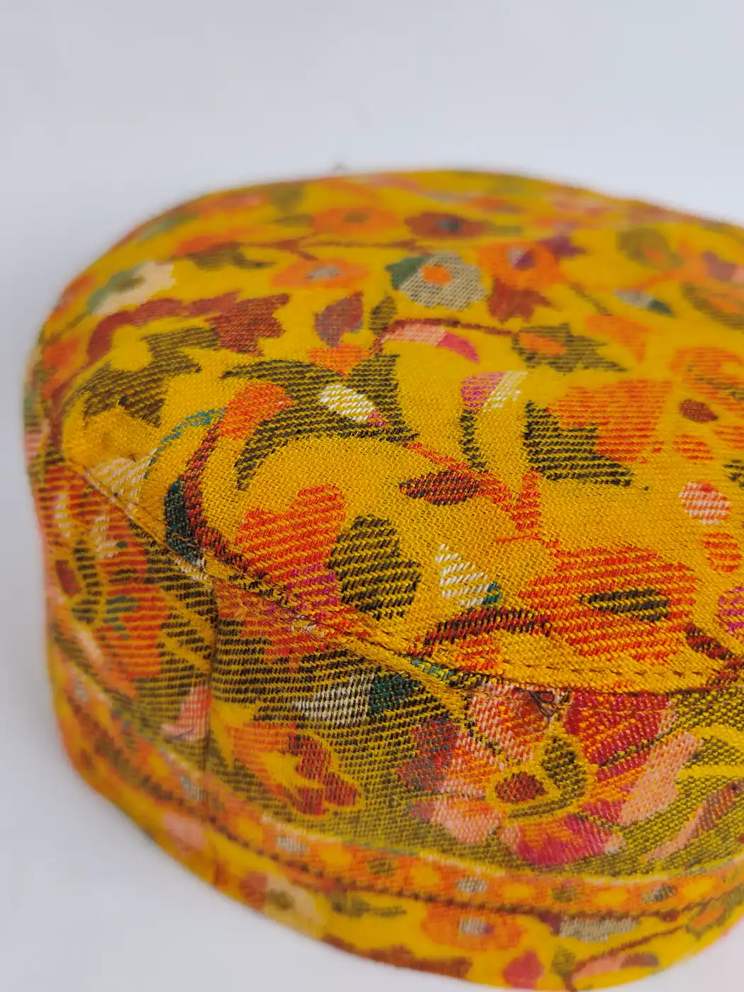 Mustard Classic Omar Kashmiri Kani Cap - Image 3