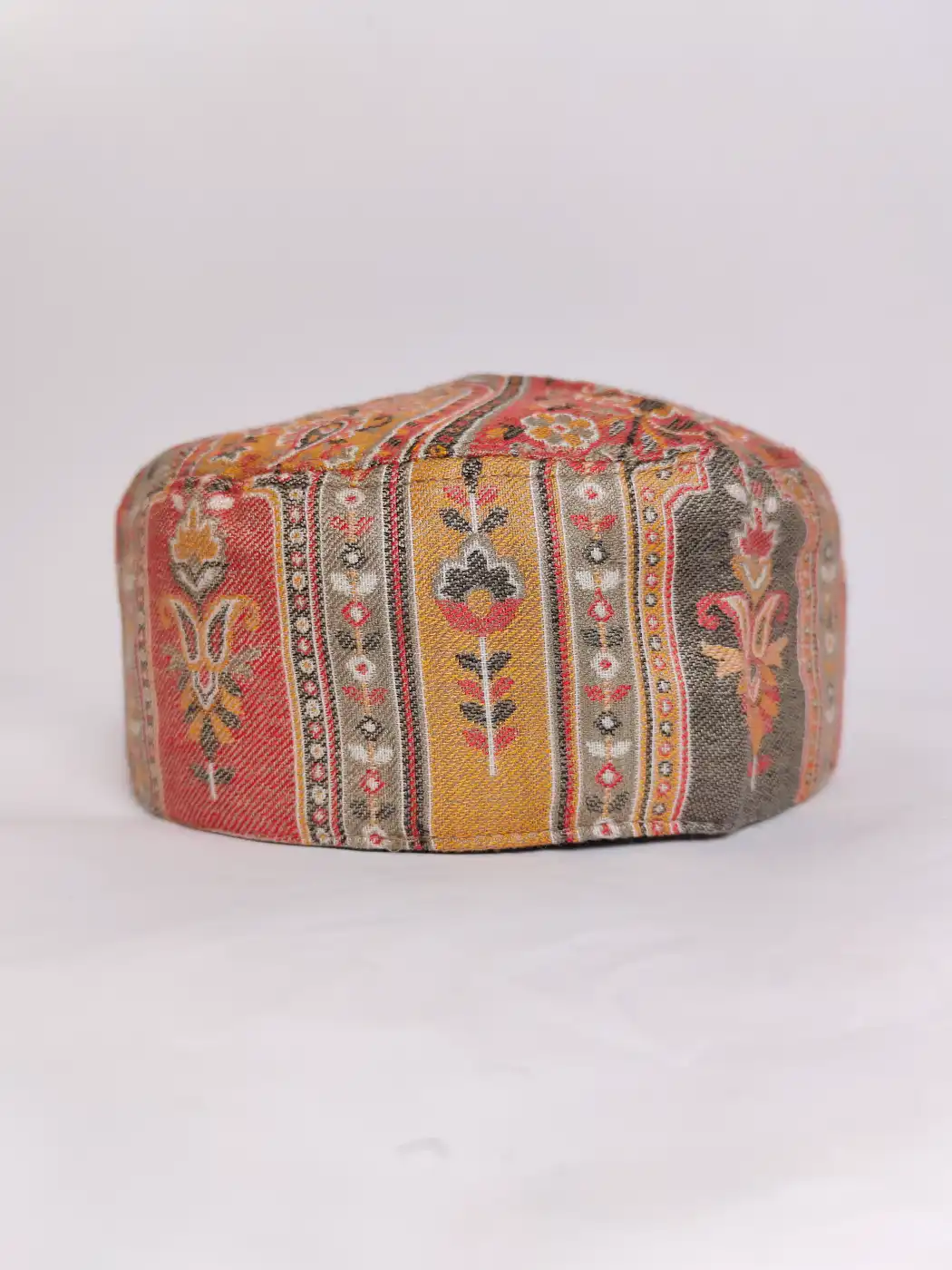 Beige Kashmiri Kani Cap Sabeel