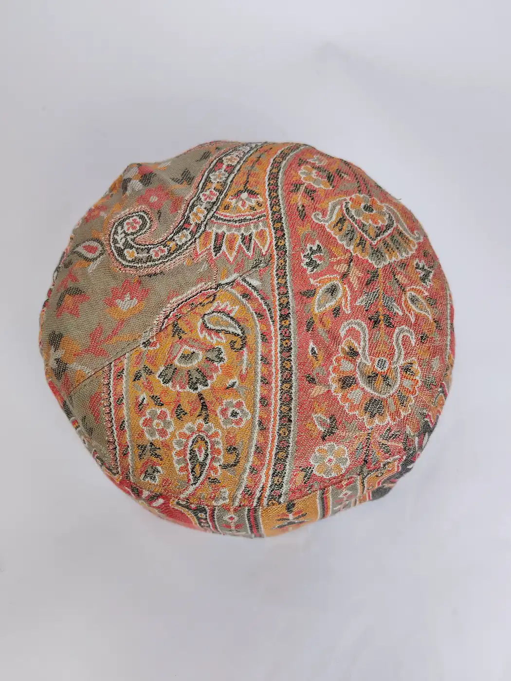 Beige Kashmiri Kani Cap Sabeel - Image 2