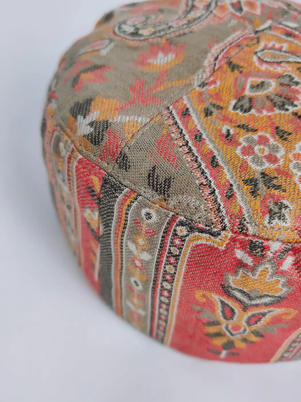 Beige Kashmiri Kani Cap Sabeel - Image 3