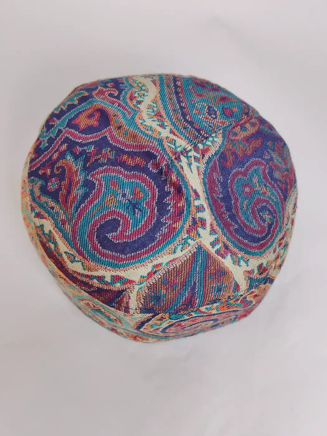 Royal Blue Himmat Kashmiri Kani Urban Cap - Image 2