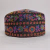 Kashmiri Black Floral Kani Cap
