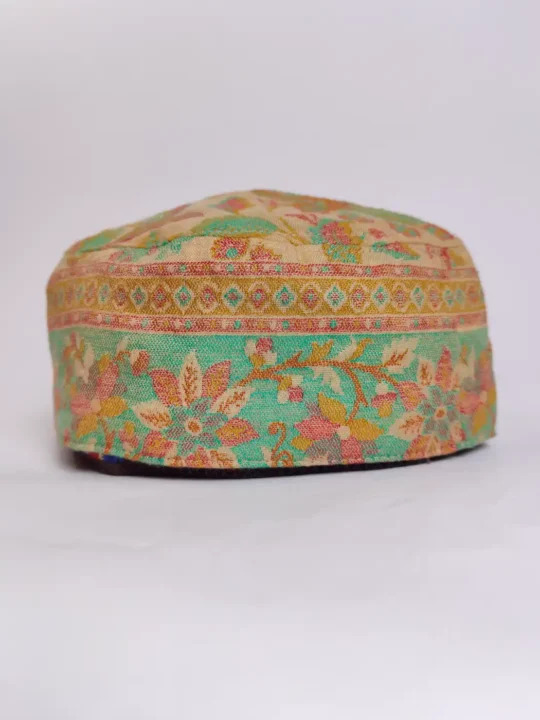 Foldable Kashmiri Beige Kani Cap