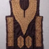 Golden Kashmiri Hand Tilla Embroidery Wine Patch Set