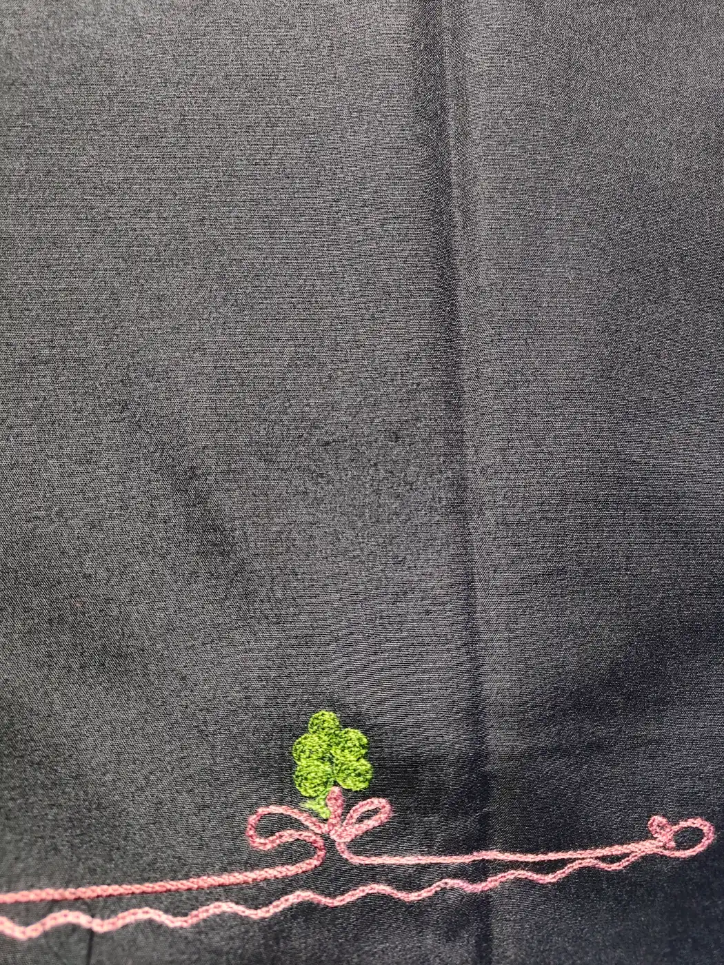 Kashmiri Ladies Black 2pc Suit in Cotton Nisa with Aari Embroidery - Image 4