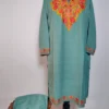 Haseen Long Summer Cool Blue Kurti Set with Aari Embroidery