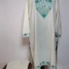 White Long Summer Cool Khushboo Kurti Set with Aari Embroidery