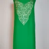 Green 2pc Hoor Unstiched Suit in Summer Cool Cotton with Aari Embroidery