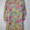 Rimsha Sky Blue Short Georgette Kurti with Front Back Chinar Aari