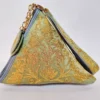 Green Triangle Potli Bag with Zari Embroidery Mahjabeen