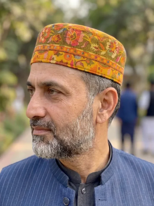 Mustard Classic Omar Kashmiri Kani Cap