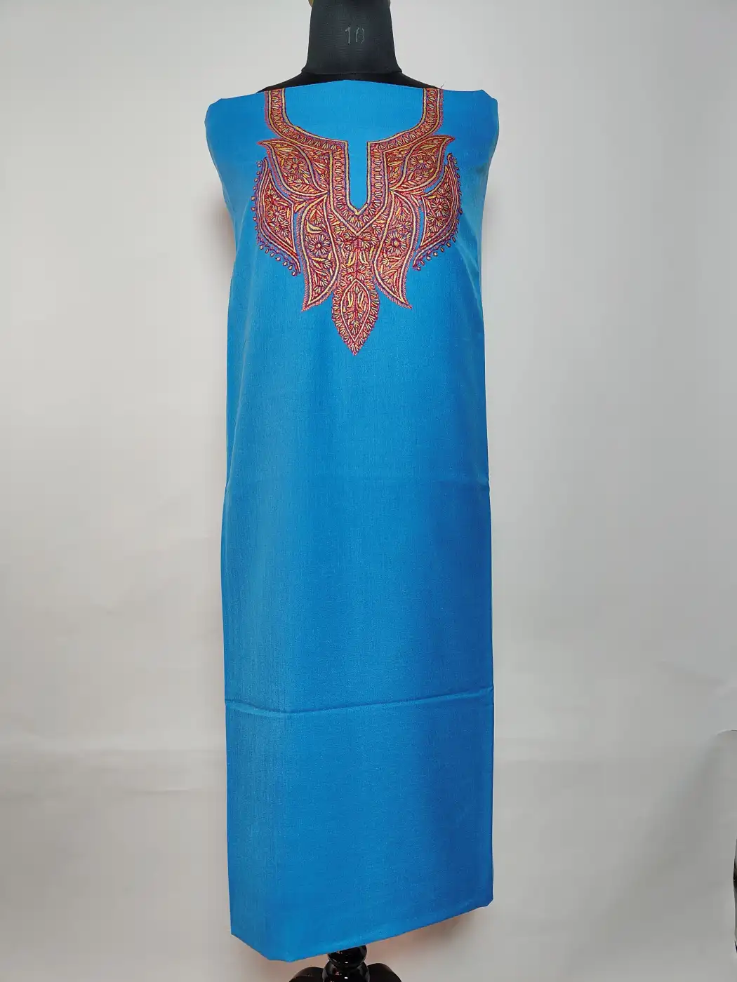 2pc Summer Cool Blue Cotton Suit with Nazakat Hand Sozni Embroidery