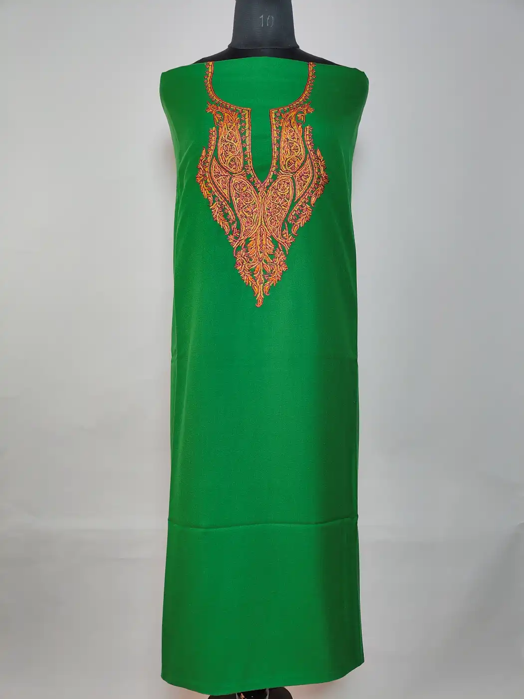 2pc Summer Cool Blue Suit with Hand Sozni Embroidery