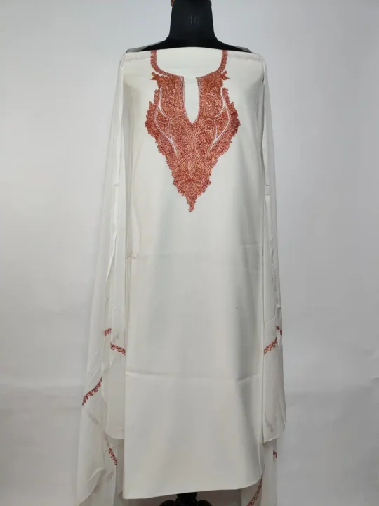 Summer Cool Riyasat 3pc Noor Suit with Dupatta in Summer Cool Cotton with Hand Sozni Work