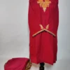Long Haseen Maroon Kashmiri Summer Cool Cotton Kurti Set with Botte Tilla Embroidery