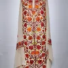 Cream Kashmiri 3pc Suit Nihayat in Georgette with Aari Work