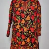 Mehrab Short Georgette Black Kurti with Chinar Aari Embroidery