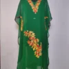 Dark Green Kashmiri Georgette Kaftan Naveen | Aari Embroidery