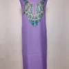 Nirman Purple 2pc Kashmiri Suit in Summer Cool Cotton with Hand Aari Work