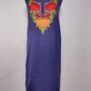 Zuryat Kashmiri 2pc Suit in Dark Blue Summer Cool Cotton with Hand Aari Embroidery