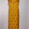 Taseer 2pc Suit in Yellow Summer Cool Cotton with Hand Aari Embroidery