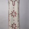 Kashmiri 2pc Cream Summer Cool Cotton Suit Rukhsan with Hand Sozni Embroidery