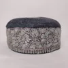 Sarbuland Black Cap with Hand Sozni Embroidery