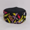 Sufyan-i-Kashmiri Unique Cap in Black With Hand Aari Embroidery