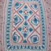 Pure Wool Namda in 6×4 ft - Hand Aari Embroidery with Blue