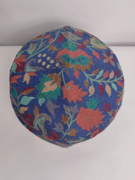 Rahman Cap Rahman Munif Kashmiri Kani Cap in Royal Blue - Gyawun