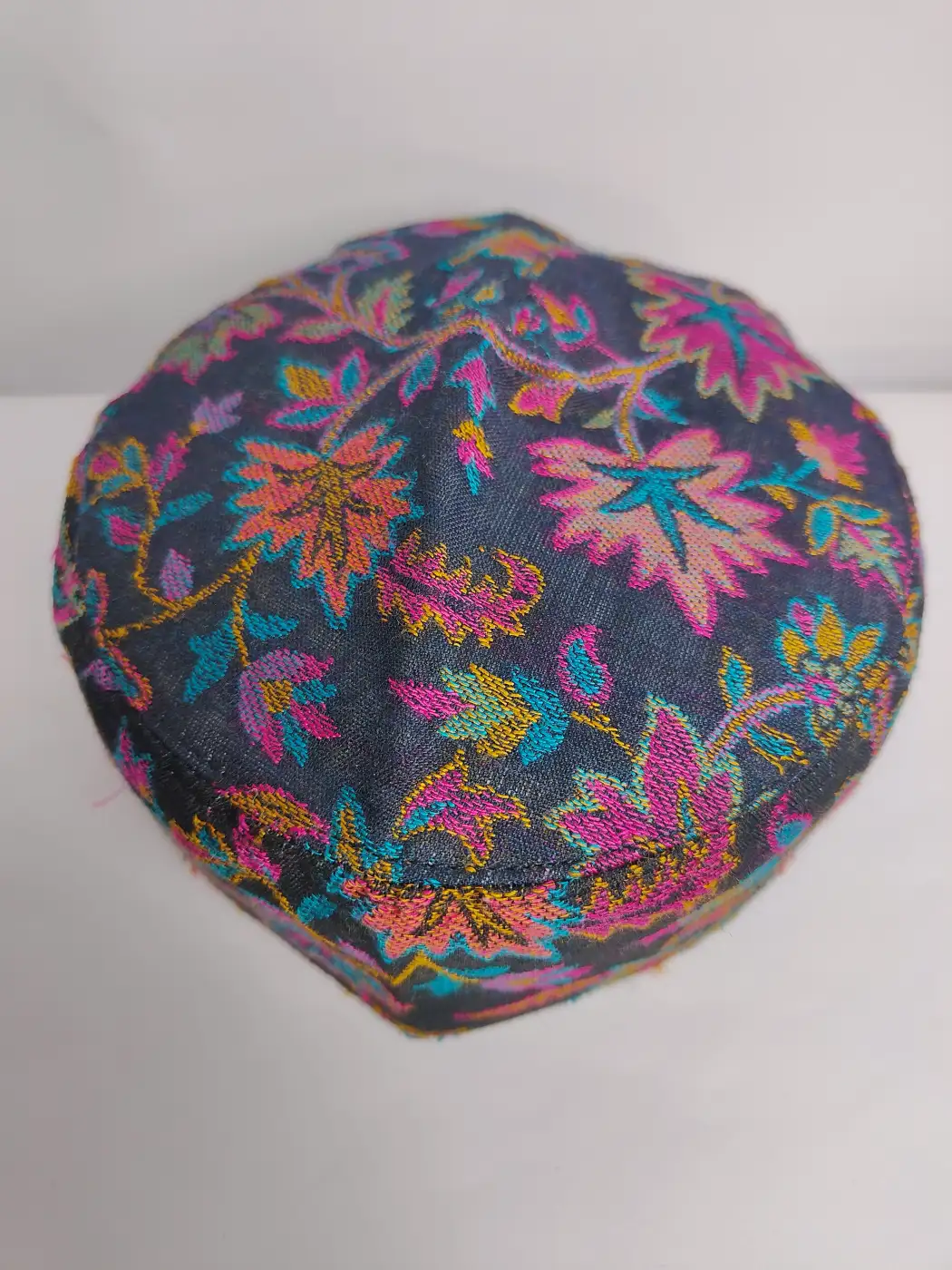 Black Classic Kashmiri Kani Cap - Image 2