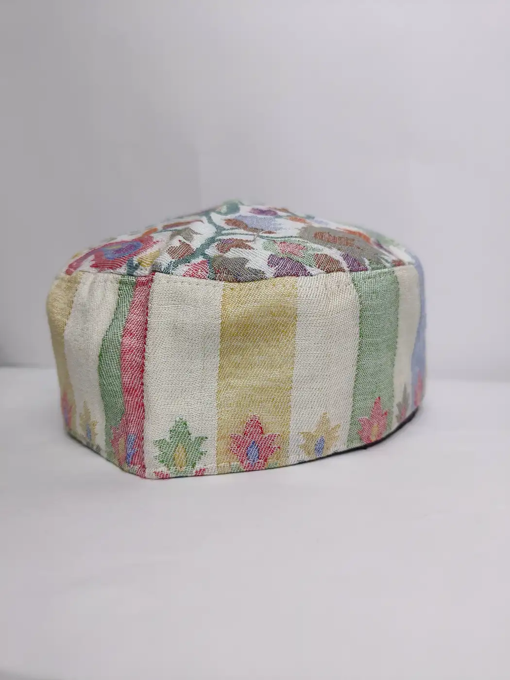 Abul Ala Kashmiri White Stylish Kani Cap