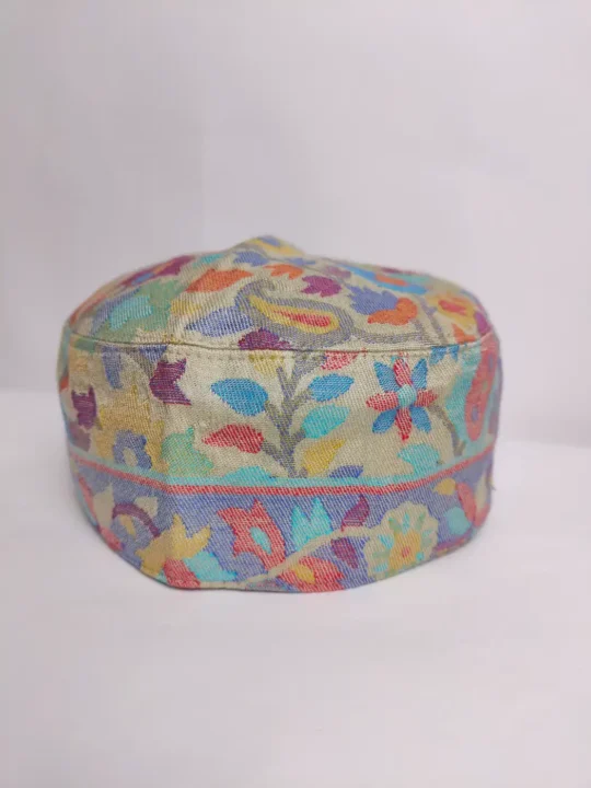 Zafar Rayes Kashmiri Kani Cap in Beige