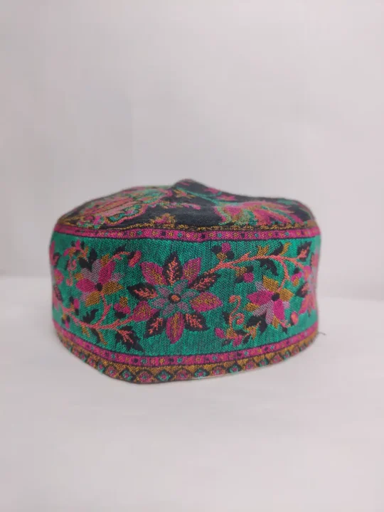 Black Kashmiri Unique Kani Cap | Azizul Haque