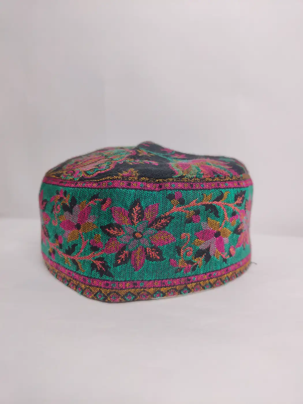 Black Kashmiri Unique Kani Cap | Azizul Haque