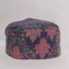Funtuwa Round Kashmiri Kani Cap in Dark Blue