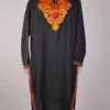 Black Long Kashmiri Summer Cool Cotton Aafreen Kurti with Aari Work