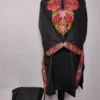 Kashmiri Black Short Cotton Co-ord Set with Irshad Aari Embroidery