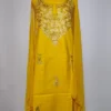 Mustard Summer Cool Cotton 3pc Suit with with Aari Work | Naqsh Bahar
