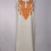 Gulnaz Kashmiri 2pc White Suit in Summer Cool Cotton with Hand Aari Embroidery