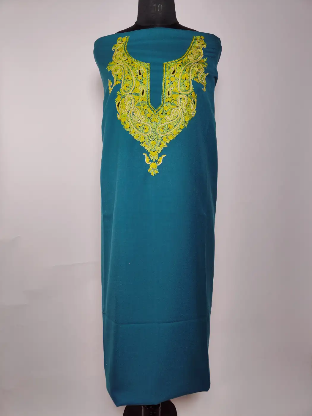 Mahreen Blue Summer Cool Cotton 2pc Suit with Hand Aari Work