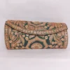 Green Stylish Botte Tilla Embroidered Silk Round Clutch for Festive Wear