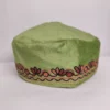Kashmiri Green Velvet Kashmiri Cap with Aari Embroidery