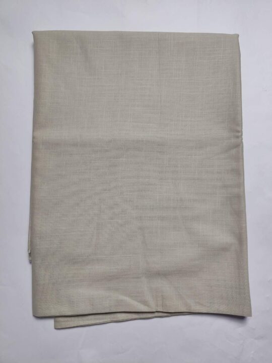 Beige Unstitched Fabric in Azeem Pure Linen Cotton for Men