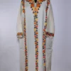 Kashmiri Pheran in Cream Cashmilon Wool with Istarah Aari Embroidery