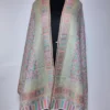 Gilrez Kashmiri Beige Stole in Kani Work for Women