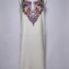 Zareef Kashmiri 2pc Suit in White Cotton with Hand Aari Embroidery