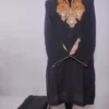 Black Kashmiri Yaseerah Botte Tilla Embroidery Co-ord Set in Summer Cool Cotton