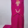 Magenta Kashmiri Botte Tilla Co-ord Set in Summer Cool Cotton Farzana